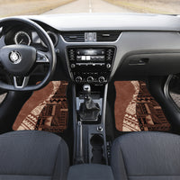 Bula Fiji Car Mats Tribal Masi Tapa - Brown LT7 - Wonder Print Shop