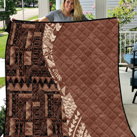Bula Fiji Quilt Tribal Masi Tapa - Brown - Wonder Print Shop