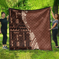 Bula Fiji Quilt Tribal Masi Tapa - Brown - Wonder Print Shop