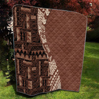 Bula Fiji Quilt Tribal Masi Tapa - Brown - Wonder Print Shop