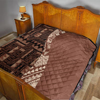 Bula Fiji Quilt Tribal Masi Tapa - Brown - Wonder Print Shop
