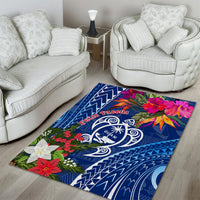 Guam Christmas Area Rug Turtle Mix Tapa Felis Pasgua LT7 - Wonder Print Shop