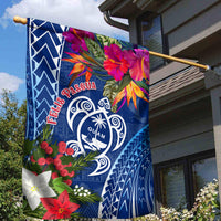 Guam Christmas Garden Flag Turtle Mix Tapa Felis Pasgua - Wonder Print Shop