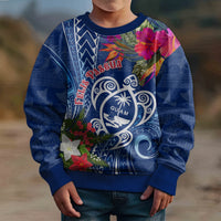 Guam Christmas Kid Ugly Christmas Sweater Turtle Mix Tapa Felis Pasgua - Wonder Print Shop