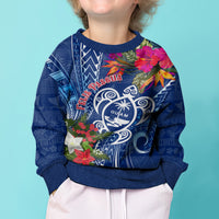 Guam Christmas Kid Ugly Christmas Sweater Turtle Mix Tapa Felis Pasgua - Wonder Print Shop