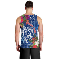 Guam Christmas Men Tank Top Turtle Mix Tapa Felis Pasgua - Wonder Print Shop