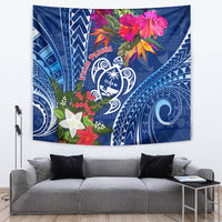 Guam Christmas Tapestry Turtle Mix Tapa Felis Pasgua - Wonder Print Shop