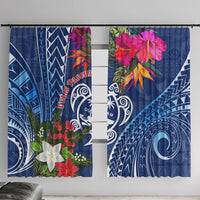 Guam Christmas Window Curtain Turtle Mix Tapa Felis Pasgua - Wonder Print Shop