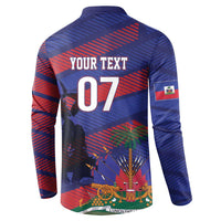 Haiti Football Personalized Les Grenadiers Button Sweatshirt Echoes of History - Wonder Print Shop