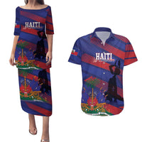 Haiti Football Personalized Les Grenadiers Couples Matching Puletasi and Hawaiian Shirt Echoes of History - Wonder Print Shop