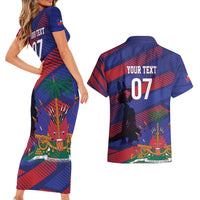 Haiti Football Personalized Les Grenadiers Couples Matching Short Sleeve Bodycon Dress and Hawaiian Shirt Echoes of History - Wonder Print Shop