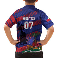 Haiti Football Personalized Les Grenadiers Family Matching Long Sleeve Bodycon Dress and Hawaiian Shirt Echoes of History - Wonder Print Shop