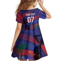 Haiti Football Personalized Les Grenadiers Family Matching Long Sleeve Bodycon Dress and Hawaiian Shirt Echoes of History - Wonder Print Shop