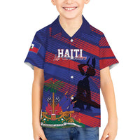 Haiti Football Personalized Les Grenadiers Family Matching Long Sleeve Bodycon Dress and Hawaiian Shirt Echoes of History - Wonder Print Shop