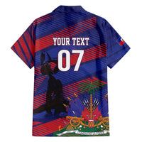 Haiti Football Personalized Les Grenadiers Family Matching Off Shoulder Maxi Dress and Hawaiian Shirt Echoes of History - Wonder Print Shop
