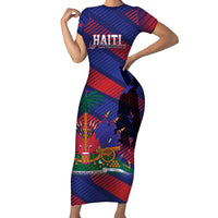 Haiti Football Personalized Les Grenadiers Family Matching Short Sleeve Bodycon Dress and Hawaiian Shirt Echoes of History - Wonder Print Shop