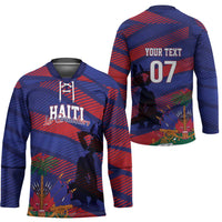 Haiti Football Personalized Les Grenadiers Hockey Jersey Echoes of History - Wonder Print Shop