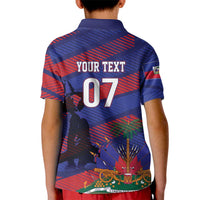 Haiti Football Personalized Les Grenadiers Kid Polo Shirt Echoes of History - Wonder Print Shop