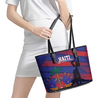 Haiti Football Les Grenadiers Leather Tote Bag Echoes of History - Wonder Print Shop