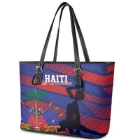 Haiti Football Les Grenadiers Leather Tote Bag Echoes of History - Wonder Print Shop