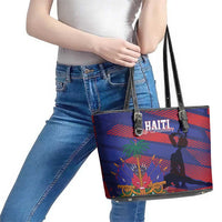 Haiti Football Les Grenadiers Leather Tote Bag Echoes of History - Wonder Print Shop