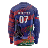 Haiti Football Personalized Les Grenadiers Long Sleeve Shirt Echoes of History - Wonder Print Shop