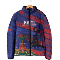 Haiti Football Personalized Les Grenadiers Padded Jacket Echoes of History - Wonder Print Shop