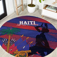 Haiti Football Les Grenadiers Round Carpet Echoes of History - Wonder Print Shop