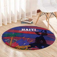 Haiti Football Les Grenadiers Round Carpet Echoes of History - Wonder Print Shop