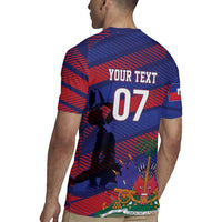 Haiti Football Personalized Les Grenadiers Rugby Jersey Echoes of History - Wonder Print Shop