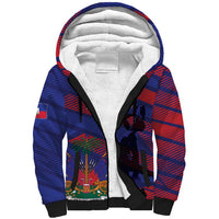 Haiti Football Personalized Les Grenadiers Sherpa Hoodie Echoes of History - Wonder Print Shop