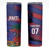 Haiti Football Personalized Les Grenadiers Skinny Tumbler Echoes of History - Wonder Print Shop