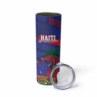 Haiti Football Personalized Les Grenadiers Skinny Tumbler Echoes of History - Wonder Print Shop