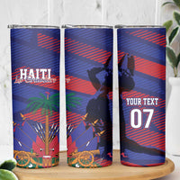 Haiti Football Personalized Les Grenadiers Skinny Tumbler Echoes of History - Wonder Print Shop