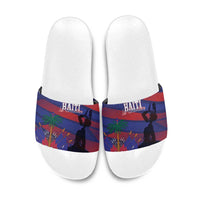 Haiti Football Les Grenadiers Slide Sandals Echoes of History - Wonder Print Shop