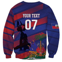 Haiti Football Personalized Les Grenadiers Sweatshirt Echoes of History - Wonder Print Shop