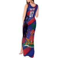 Haiti Football Personalized Les Grenadiers Tank Maxi Dress Echoes of History - Wonder Print Shop