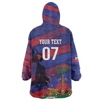 Haiti Football Personalized Les Grenadiers Wearable Blanket Hoodie Echoes of History - Wonder Print Shop
