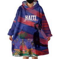 Haiti Football Personalized Les Grenadiers Wearable Blanket Hoodie Echoes of History - Wonder Print Shop