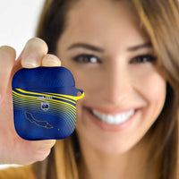 Curacao Football Custom Korsou Blue Wave AirPods Case Making History - Wonder Print Shop