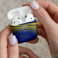 Curacao Football Custom Korsou Blue Wave AirPods Case Making History - Wonder Print Shop