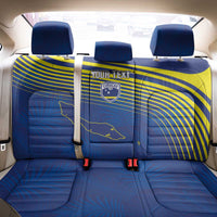 Curacao Football Custom Korsou Blue Wave Back Car Seat Cover Making History - Wonder Print Shop