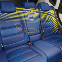 Curacao Football Custom Korsou Blue Wave Back Car Seat Cover Making History - Wonder Print Shop