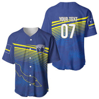 Curacao Football Custom Korsou Blue Wave Baseball Jersey Making History - Wonder Print Shop