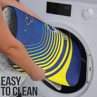 Curacao Football Custom Korsou Blue Wave Bathroom Set Making History - Wonder Print Shop