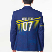 Curacao Football Custom Korsou Blue Wave Blazer Making History - Wonder Print Shop