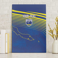 Curacao Football Custom Korsou Blue Wave Canvas Wall Art Making History - Wonder Print Shop