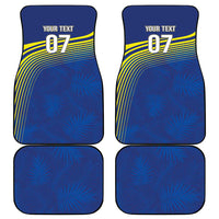 Curacao Football Custom Korsou Blue Wave Car Mats Making History - Wonder Print Shop