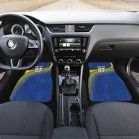 Curacao Football Custom Korsou Blue Wave Car Mats Making History - Wonder Print Shop