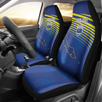 Curacao Football Custom Korsou Blue Wave Car Seat Cover Making History - Wonder Print Shop